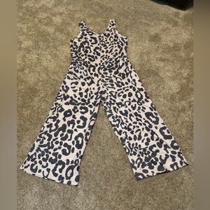 Leopard Print Jumpsuit size Large